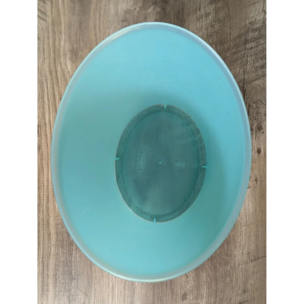 Sterilite Teal Blue Plastic Wastebasket Small Trash Can Bathroom Office 1031